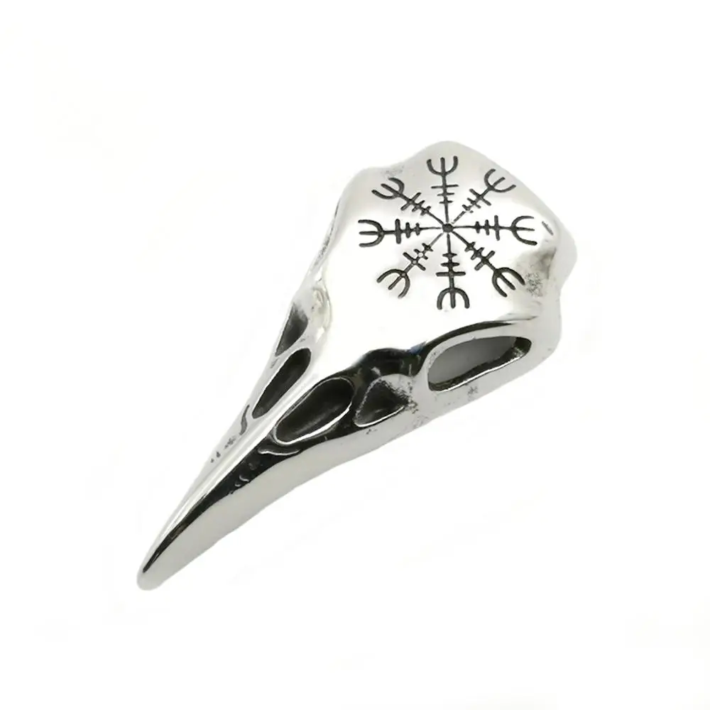 

Men's Stainless Steel Viking Warrior Pendant Necklace Titanium Steel Retro Wolf Head King Chain Necklace Viking Jewelry