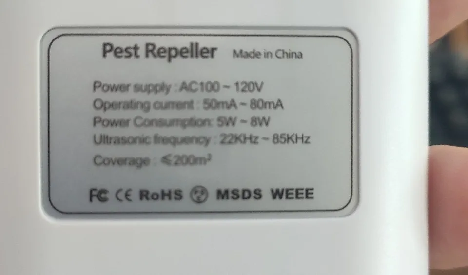 

Household Electro magnetic Ultrasonic Pest Repeller Mice Rats Bed Bugs Rodents Insects Electronic Repellent with Double Speakers