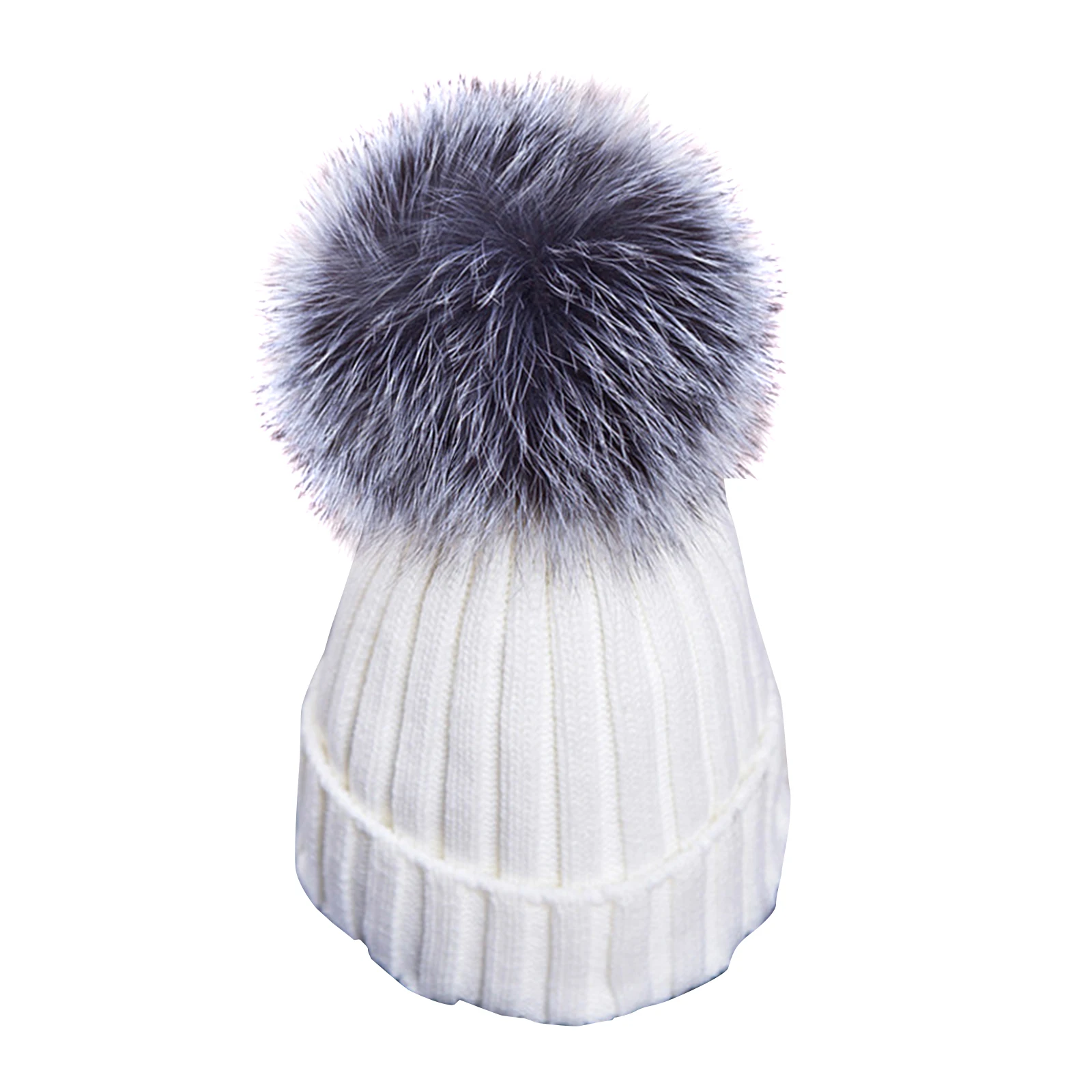 

Women Winter Plush Pom Pom Ball Knit Beanie Ski Cap Bobble Hat Warm Comfortable BMF88