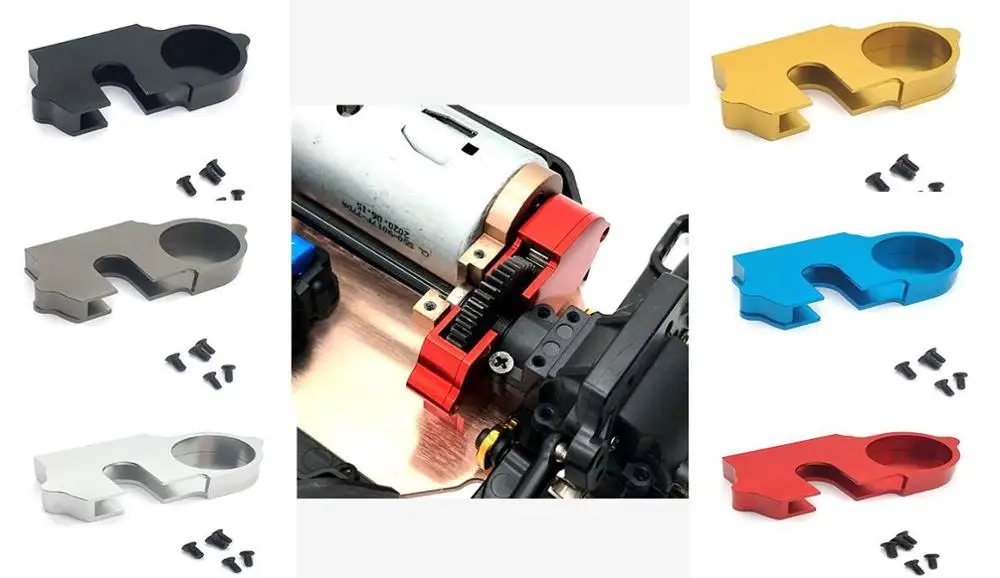 

WLtoys 144001 124018 124019 RC car parts Metal upgrade dust cover for upper and lower cover of reduction gear