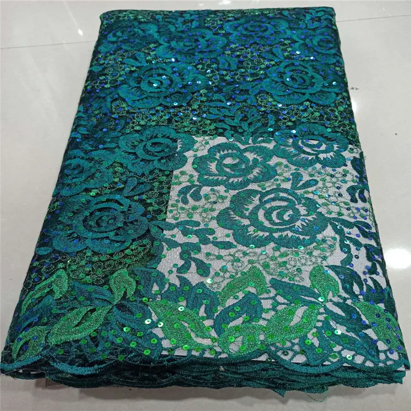 Африканский французский шнур кружевной ткани 2020 Розовый Новый сетчатый с