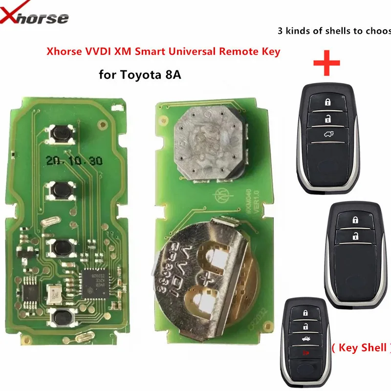 Умный ключ Xhorse VVDI XM универсальный пульт дистанционного управления для T oyota 8A