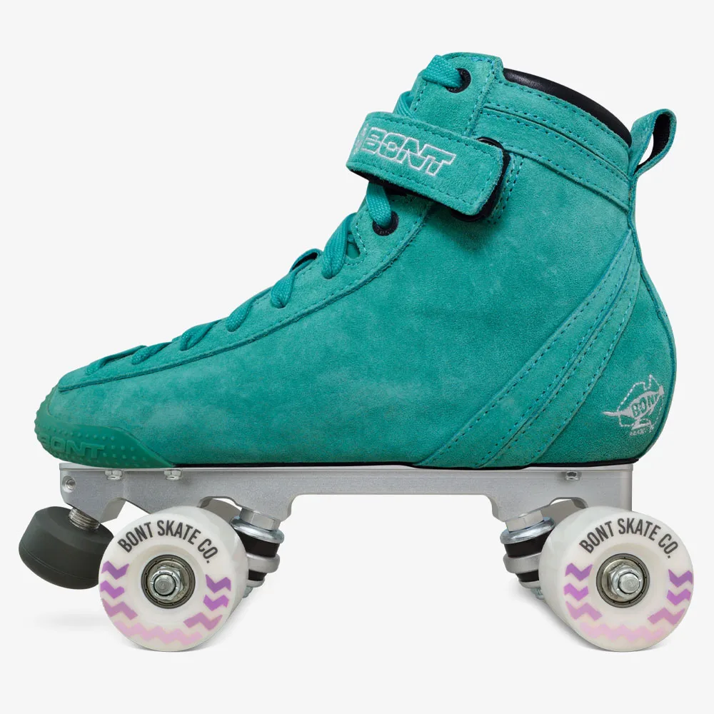 BONT Parkstar  Roller skate Soft Teal Yellow Pink Quad skate skate Pkg