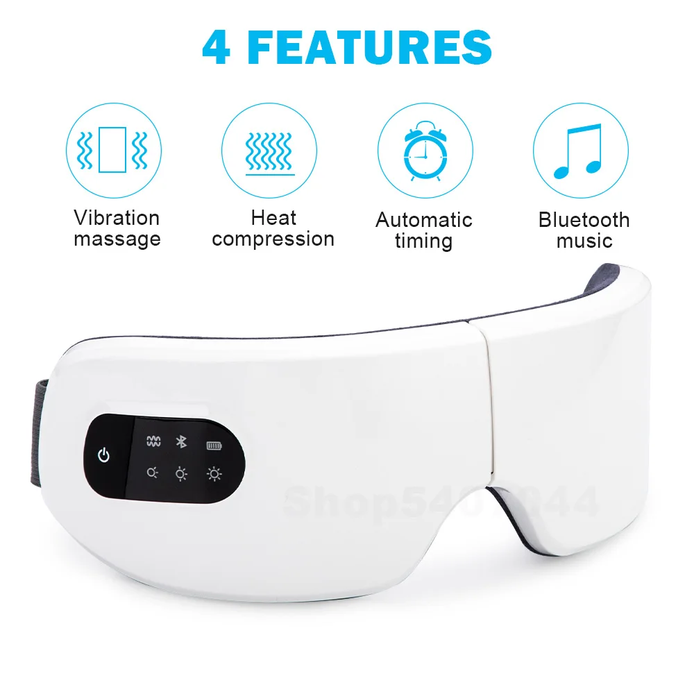 

4D Bluetooth Smart Airbag Vibration Electric Eye Massager Eye Care Heating Music Relieves Fatigue Dark Circles Instrument