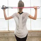Летняя спортивная женская Свободная одежда для фитнеса с коротким рукавом, быстросохнущая футболка большого размера, топы для йоги, дышащая сетчатая блузка