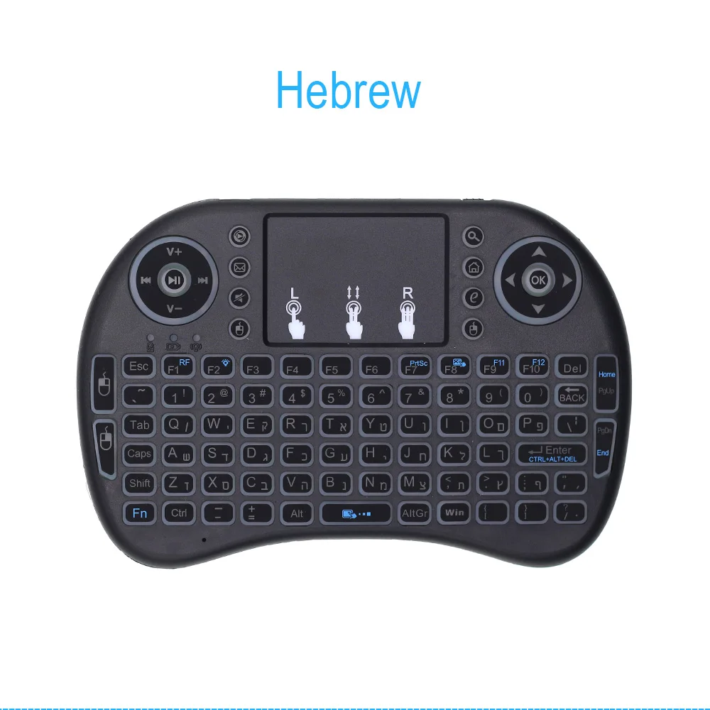 I8 Мини Беспроводная клавиатура 2,4 GHz Air mouse с портативной сенсорной панелью для Android 9,0 tv Box IP tv Mini PC X96mini H96 tv Box