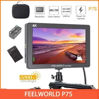 feelworld p7s 7 inch 2200nit ultra bright 3g sdi on camera field dslr monitor aluminum design focus assist 4k hdmi dc output