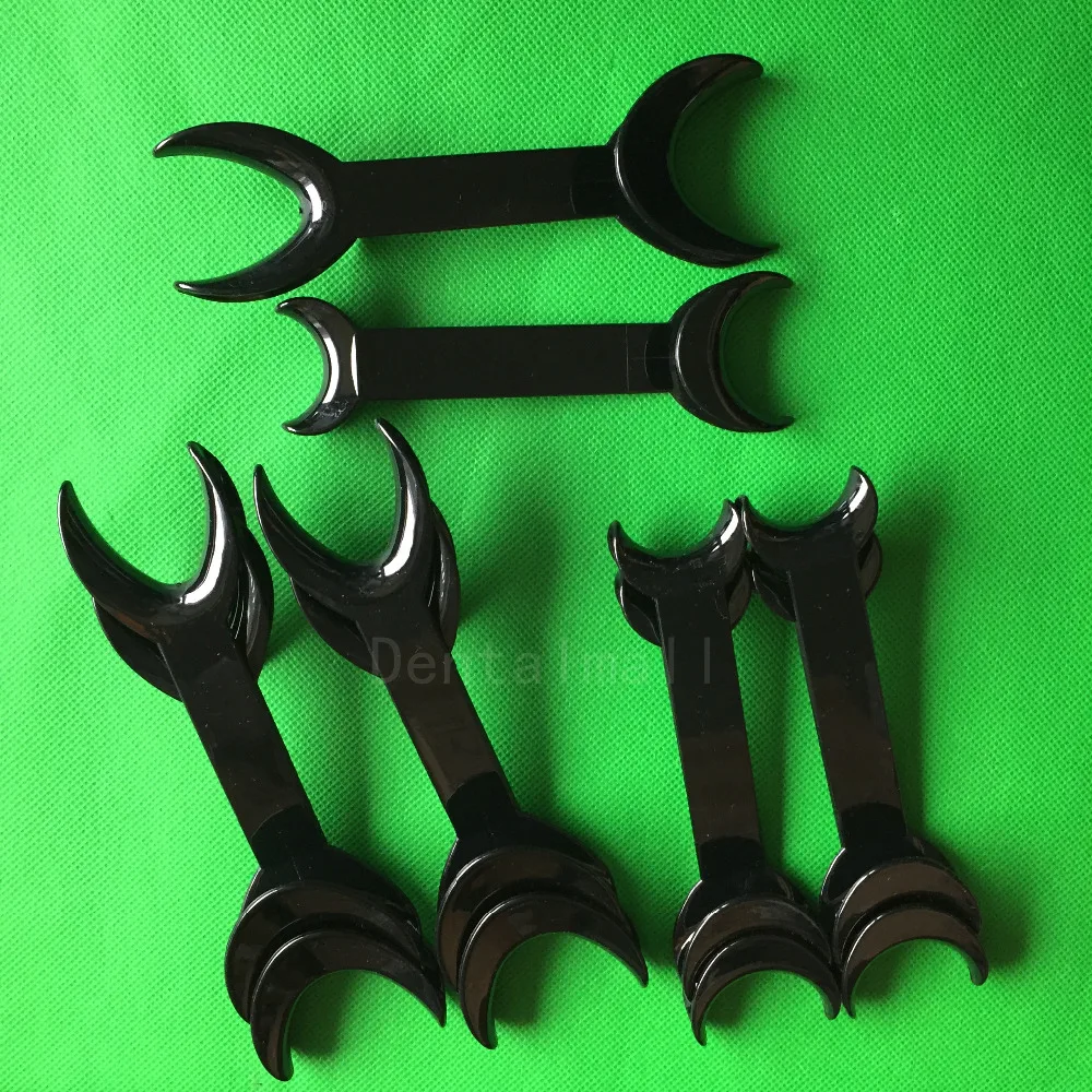 Лучшие 10 шт. черные зубные Двуглавые Т-образные интраоральные щеки губы