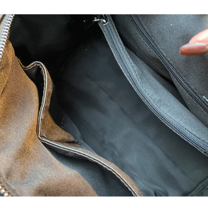 

Split Leather Fashion Purses and Handbags Luxury Shining Rhinestone Women's Bag Black Tote Over Shoulder Crossbody Satches