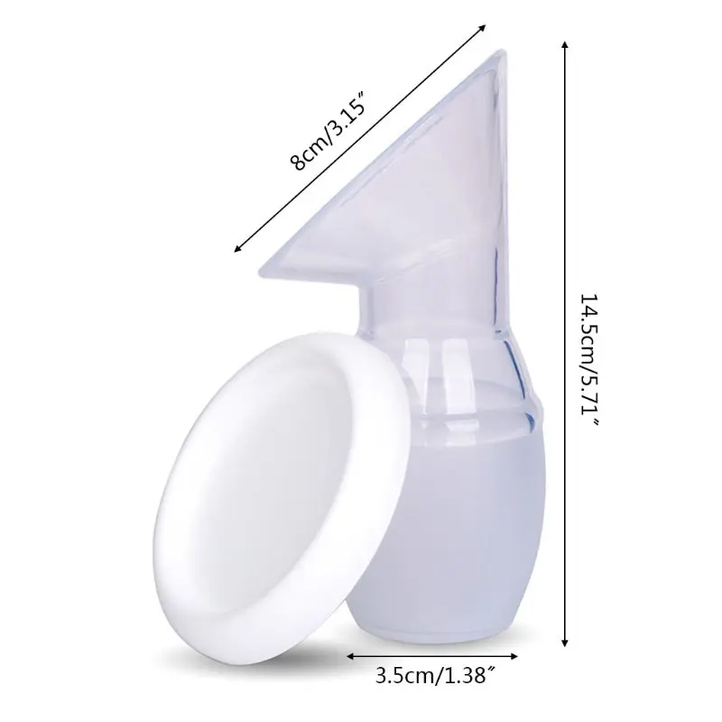 

Silicone Manual Breast Pumps Nurse Strong Suction Reliever Breast Collector Feeding Milk Bottle