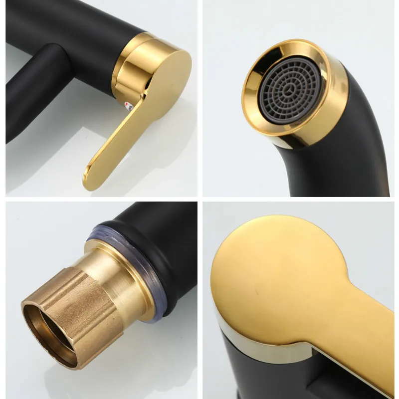 Однорычажный смеситель для ванной комнаты холодной и горячей воды раковины