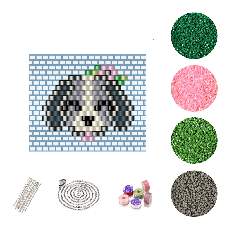 FAIRYWOO милая собака ожерелье для женщин Миюки бусины DIY Набор аксессуары милые