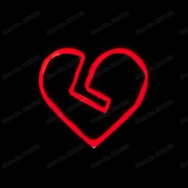 Red Heart Neon Sign Custom Handmade Real Glass Tube Bedroom Home Store Decoration Window Art Gift Display Neon Signs 12