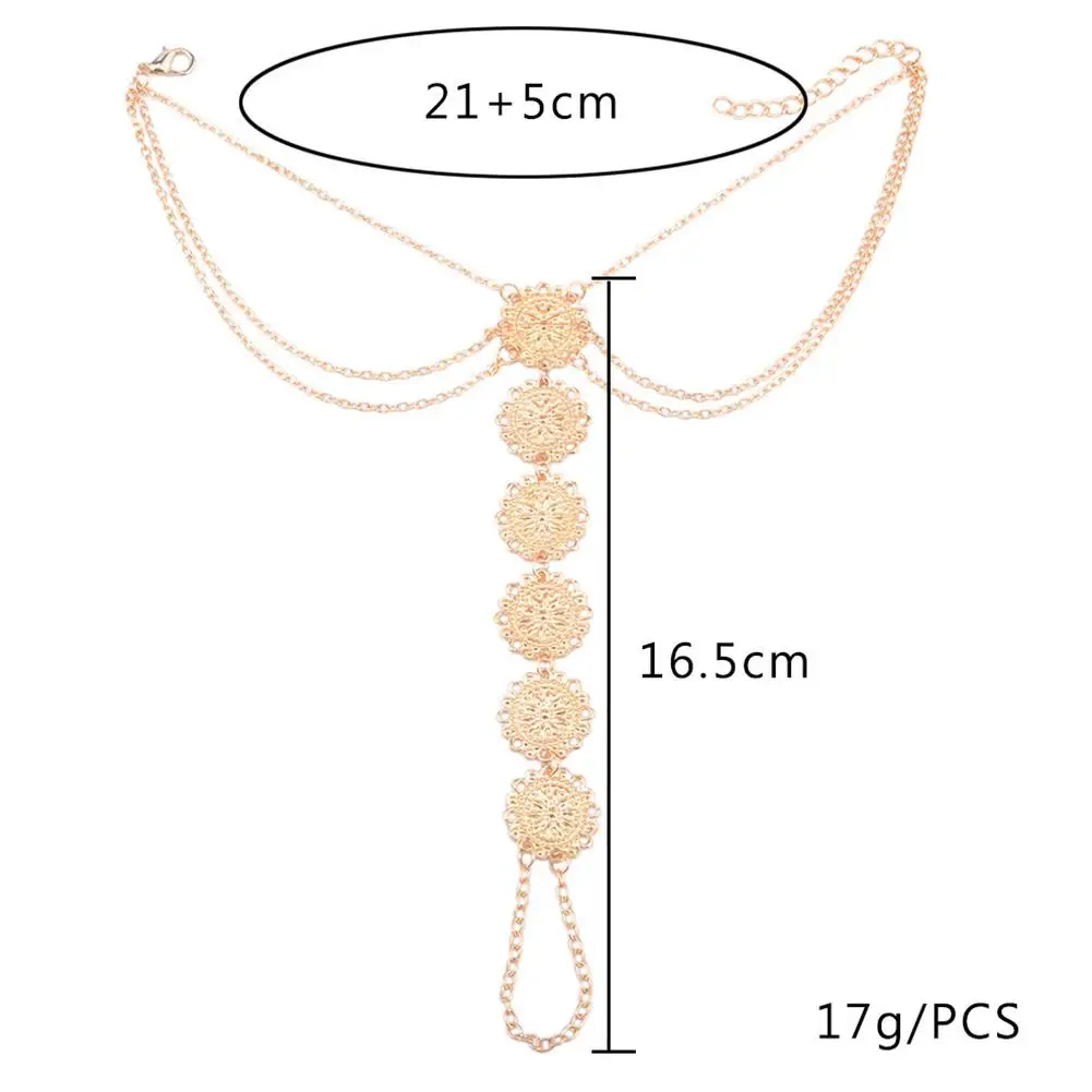 1 шт. женские анлеты серебристого и золотого цвета в Ретро этническом стиле