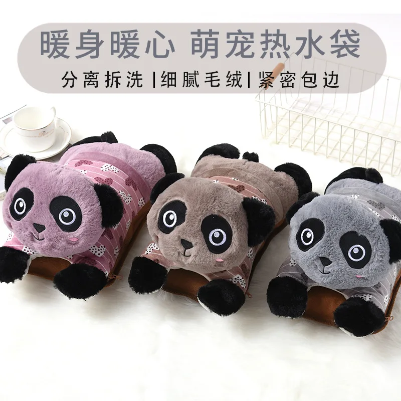 

Rechargeable Hand Warmers New Cartoon Panda Rechargeable Hot Water Bottle Explosion-proof Warm Waist Warm Palace Treasure C177