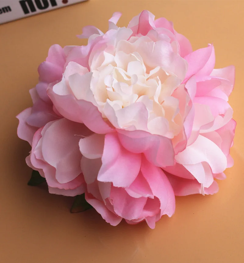 

10pcs/lot Artificial Large Peony Flower Head DIY Silk Flower Wall Wedding Background Home Decoration Accessories Fake Peony