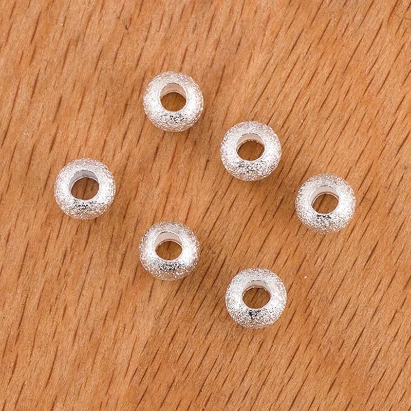 2 шт. подвеска из чистого серебра 925 пробы с круглыми шариками разделительные