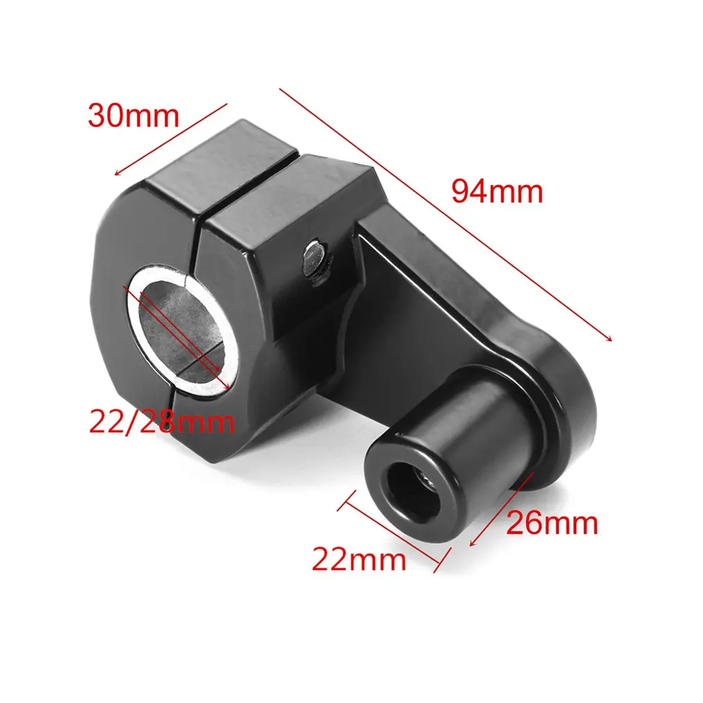 

New 2PCs Universal Motorcycle HandleBar Front Handle Fat Bar Mount Clamps Riser Anodized Finish Mount for 28/22mm Handlebar