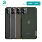 Мягкий чехол для iPhone 11 Pro Max 5,86,16,5 Nillkin натуральный прозрачный мягкий силиконовый из ТПУ Обложка для iPhone 11 чехол