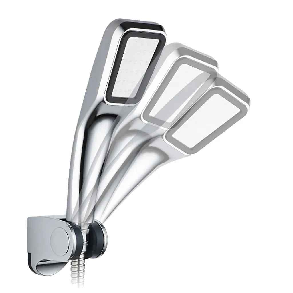 Bathroom Shower Head Phone Holder Chrome Wall-mounted Adjustable Hand-held Bracket Accessories | Обустройство дома