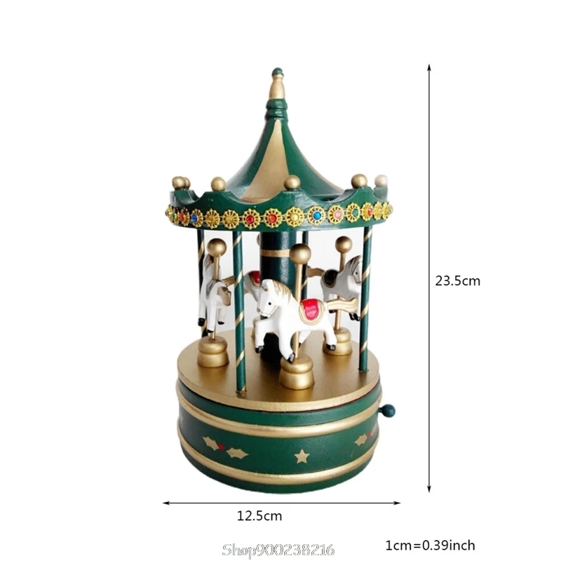 

Exquisite Wooden Classic Musical Carousel Music Box Christmas Decorations Festive Ornaments Boutique Xmas N07 20 Dropship