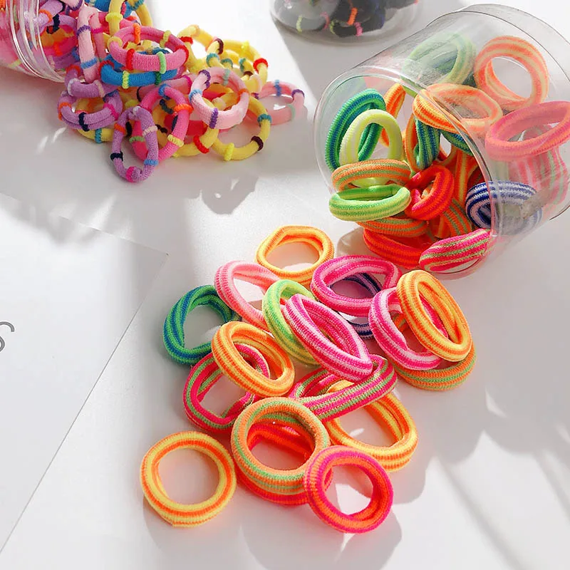 Женские резинки для волос разноцветные аксессуары подарка 100 шт./лот 2020|Украшения