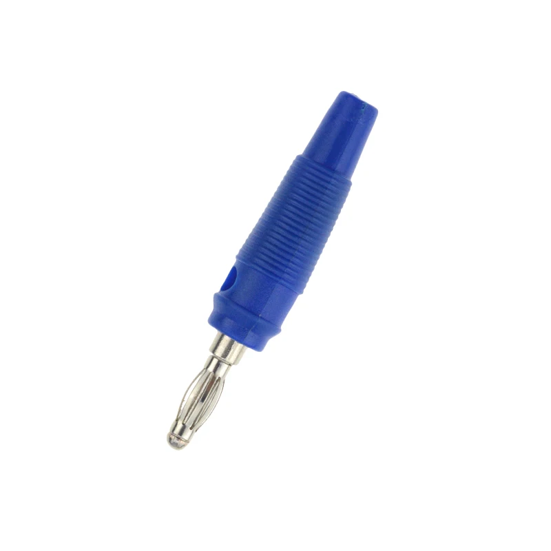 Blue 5 шт. 4 мм вилки Чистый медный позолоченный музыкальный динамик кабель игольчатая головка коннектор для вилок типа «банан» 600 в Max20A - Цвет: Blue