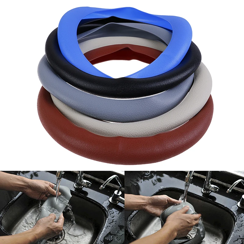 1 шт чехол рулевого колеса автомобиля Авто текстура анти-скольжение эластичный