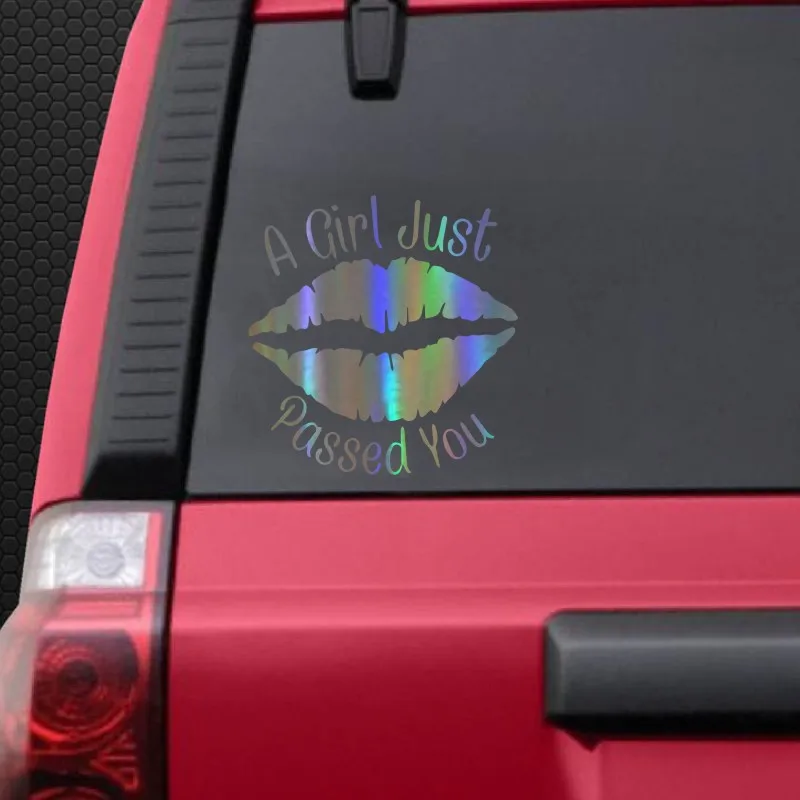 

Car Sticker Creative Lady's Girl Women Mouths Decal Pvc 12cm X 11cm Decal Motorcycle Decorative Accessories