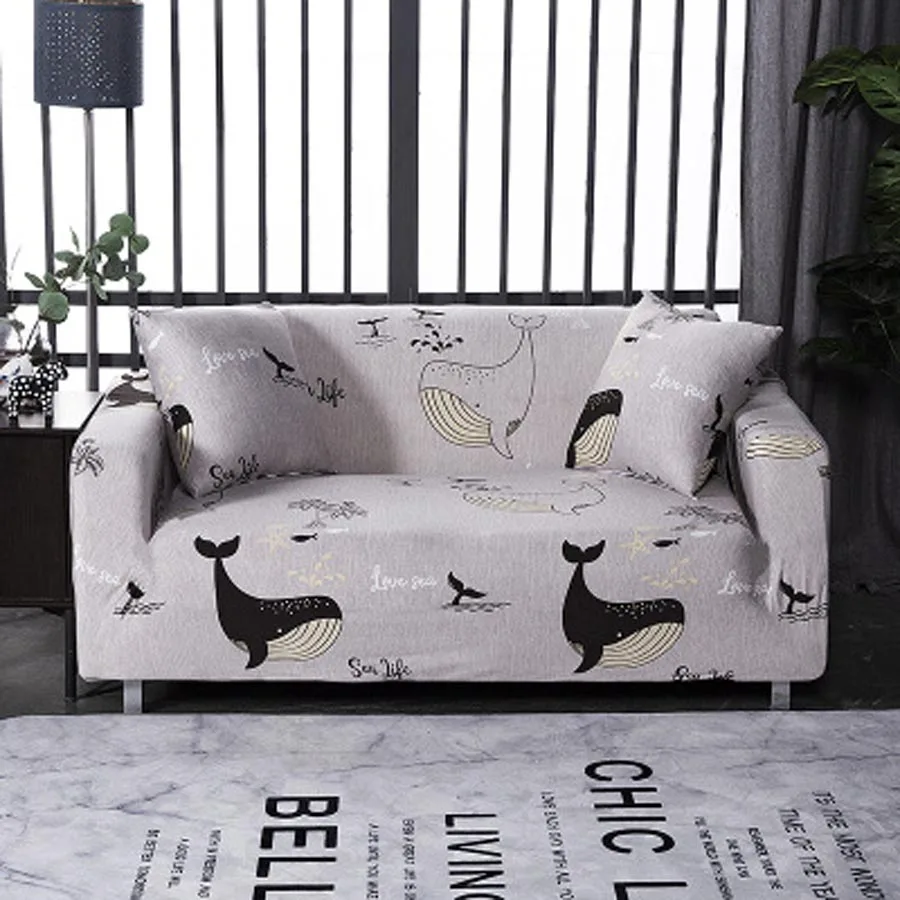 

WOSTAR Animal printed Elastic Sofa Cover L shape Armchair Cover Single/Two/Three seat for living room Furniture sofa decoration