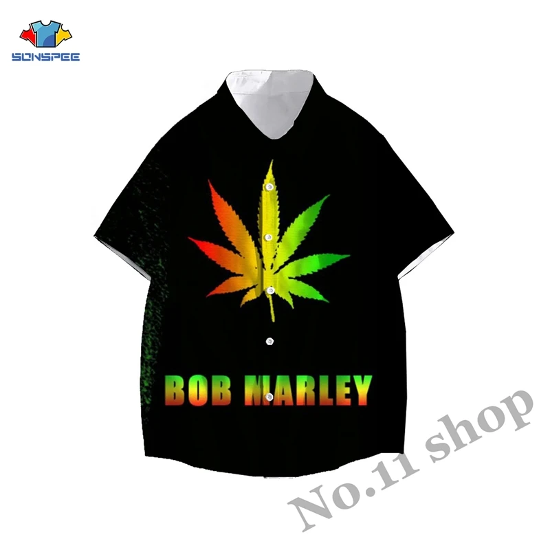 Bob Marley/Гавайский пляжный кардиган Летняя Модная рубашка с короткими рукавами