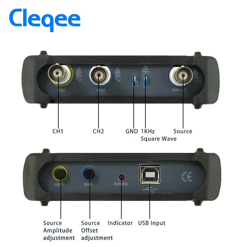 Цифровой Виртуальный ПК ISDS220B USB-осциллограф с двумя частотами Функция DDS полоса