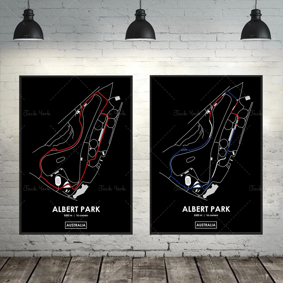 

Albert Park - Australia Track Map Poster