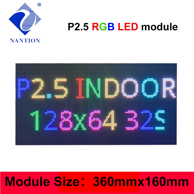 Полноцветный светодиодный модуль дисплея P2.5 HD RGB внутренняя светодиодная