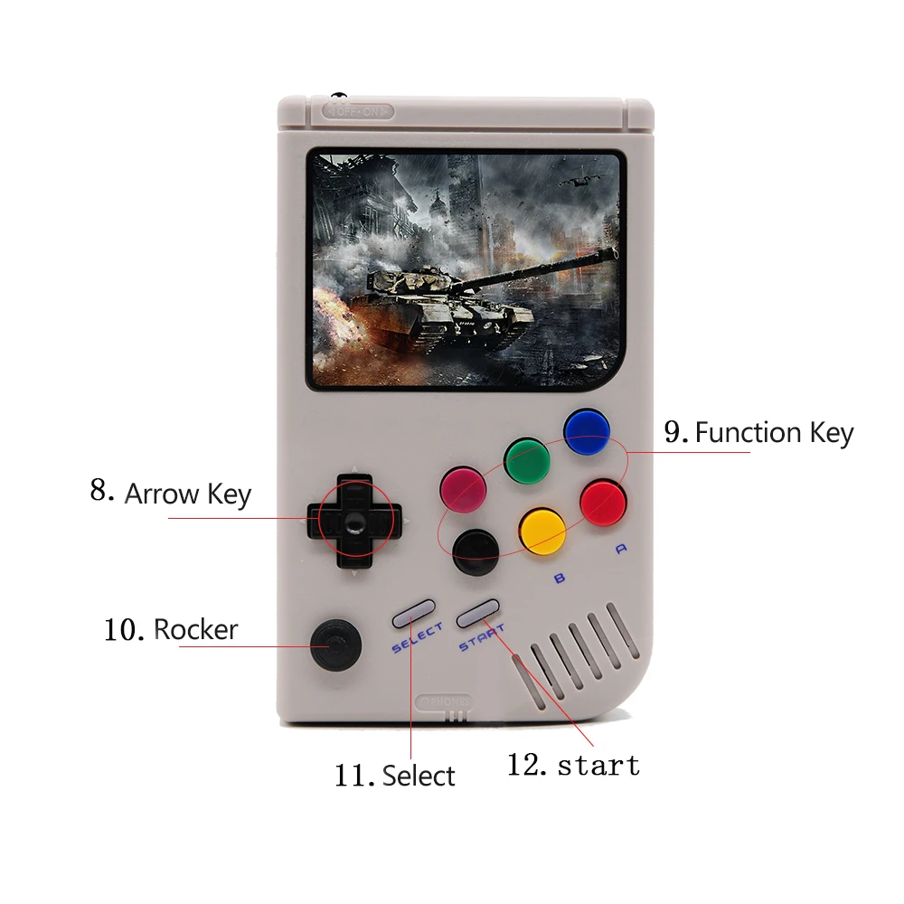 Портативная игровая консоль LCL-Pi Boy для Raspberry Pi 3A + 3 2 дюймов портативная со