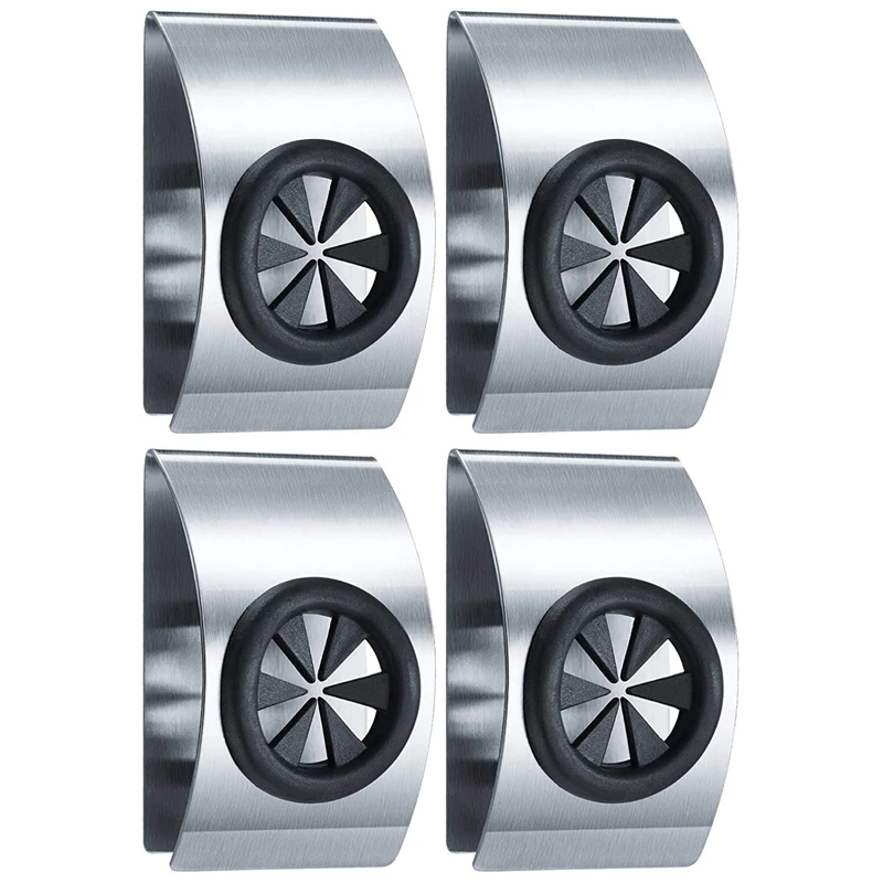 

4 Pieces Self Adhesive Dish Towel Holder Grabber Stainless Steel Kitchen Towel Hook Wall Mount Towel Hangers Holders