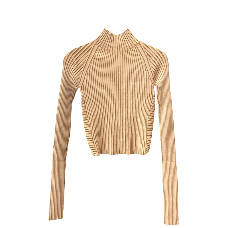 Женская футболка с длинным рукавом и открытой спиной в полоску