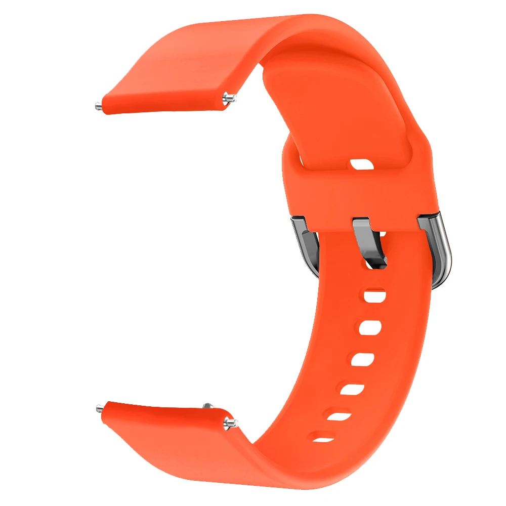 Оранжевый Цветной мягкий силиконовый сменный ремешок для Garmin vivoactive 3 vivomove3 HR смарт-браслет для Forerunner 645 музыкальный браслет - Цвет: Оранжевый