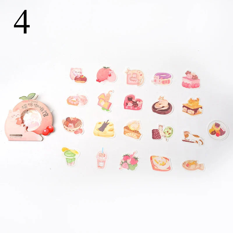 40 шт. Kawaii продукты канцелярские наклейки милый кот наклейки пуля журнал наклейки для девочек Diy декоративные принадлежности для скрапбукинга - Цвет: 4