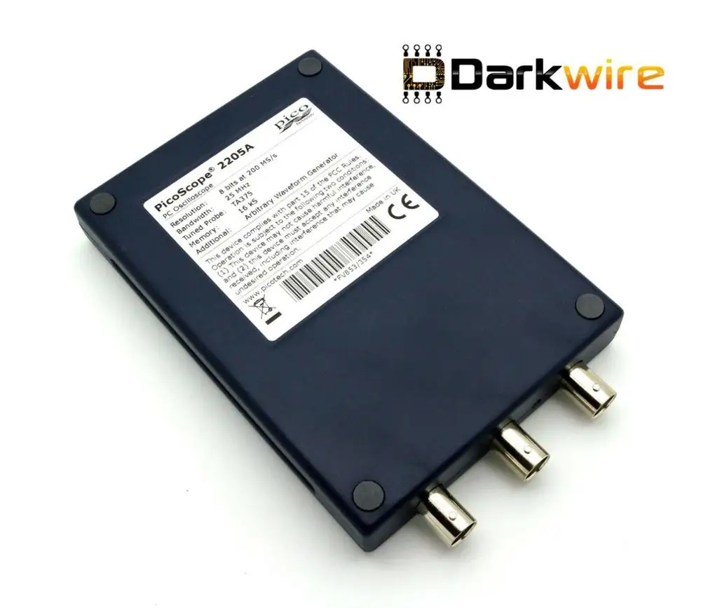 PicoScope 2205A 2-канальный 25 МГц USB осциллограф с 2 зондами-технология PICO | Электронные