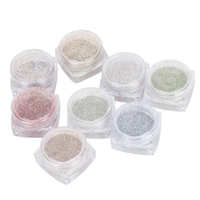 

Plastic Glitter 8 Boxes Beautiful Glitter for Glasses