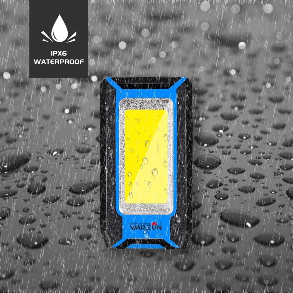 warsun y39 emergency car repairing 10w led worklight rechargeable with magnetic base and phone charging power bank free global shipping