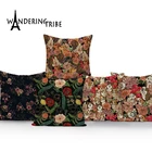 Цветочные чехлы для подушек с изображением собак, милый котенок, декоративная наволочка для подушки, подушки для дома, чехлы для диванов с животными Kissenbezug