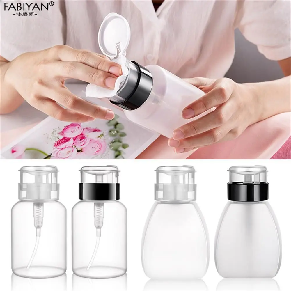 

Bottl UV Gel Cleaner 250mL Press Pumping Pump Dispenser Container Nail Polish Remover Empty Plastic Refillable Bottles