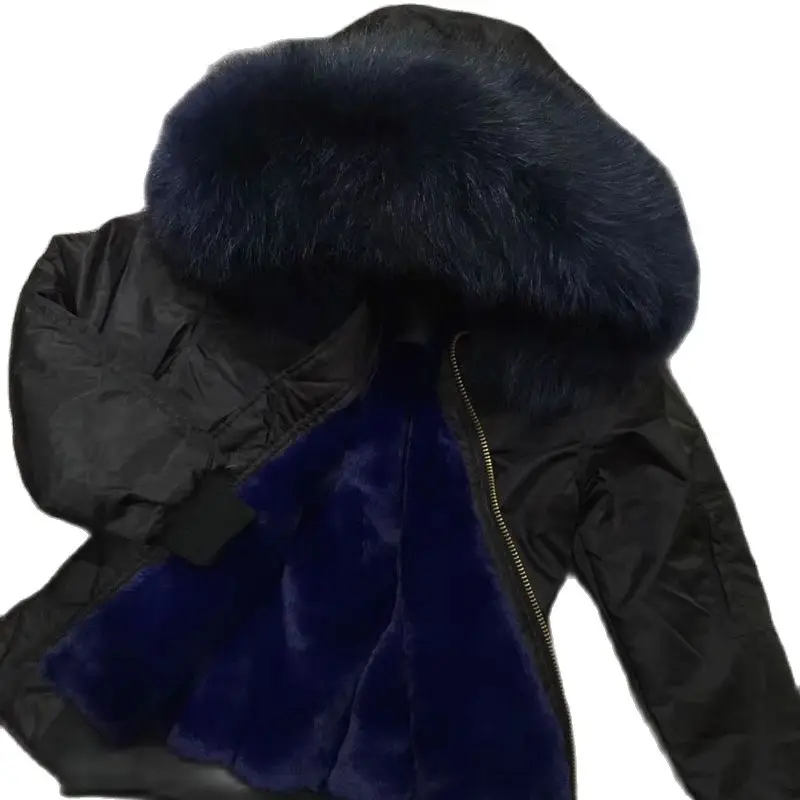 Deepblue меховая Водонепроницаемая тканевая летная куртка-бомбер Повседневная
