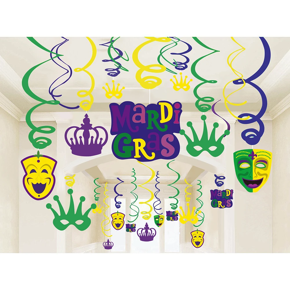 30 шт. фольгированные спиральные украшения для вечерние Ринок|Украшения своими