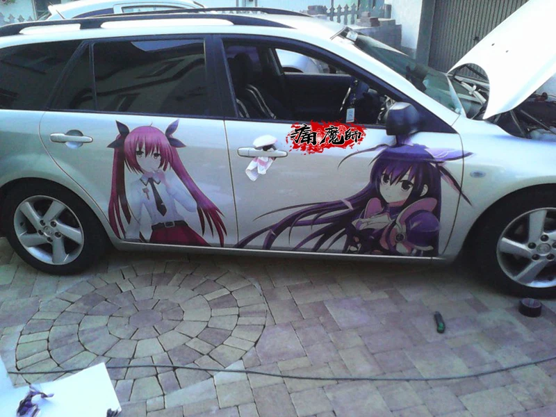 2PCS DIY Japan Stickers Anime Whole Car Garlands High-grade Transparent Waterproof Changed Color Film On | Автомобили и мотоциклы
