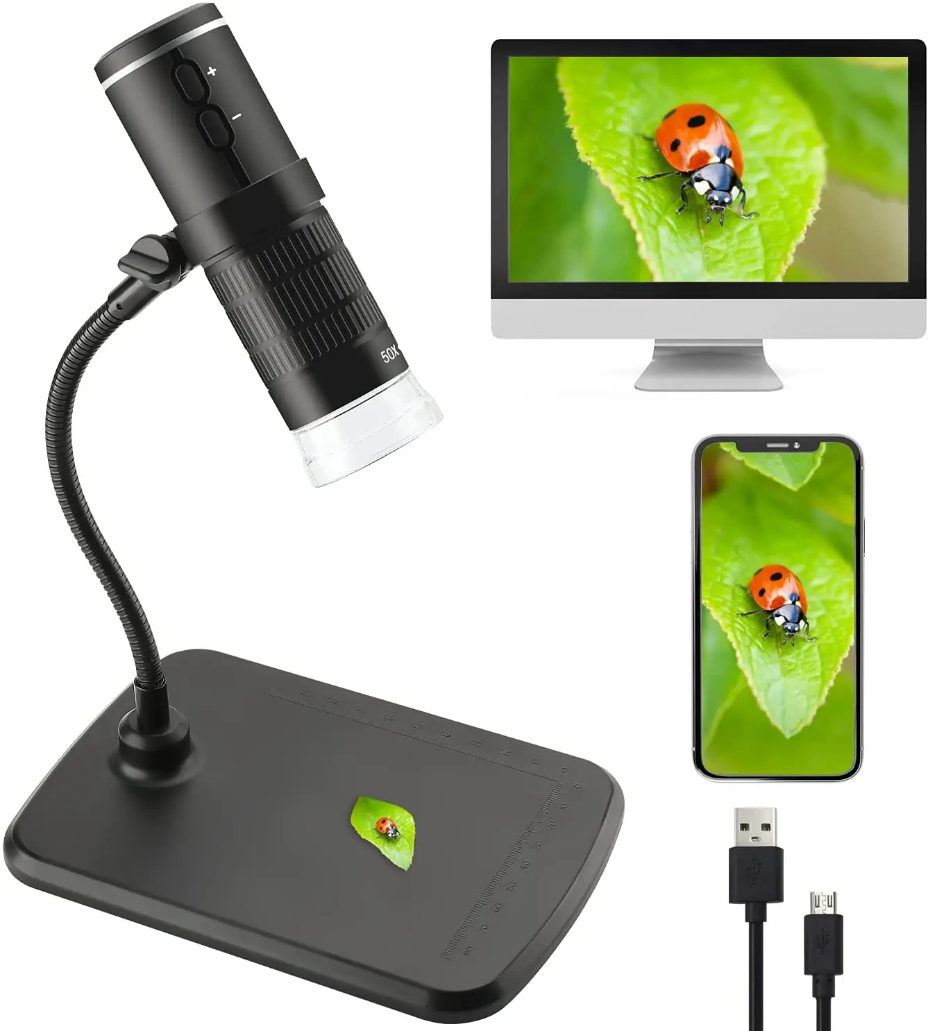 Беспроводной Цифровой Микроскоп 50X-1000X ручной мини-эндоскоп камера для осмотра с 8