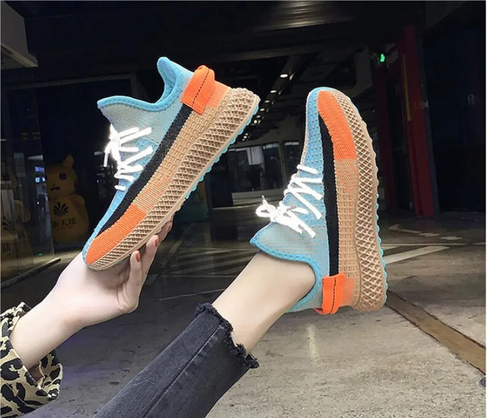 

Summer Running Shoes Women Breathable Mesh Mixed Color Ladies Sneakers Casual Shoes Outdoor Walking Flat Vulcanized Shoes Woman