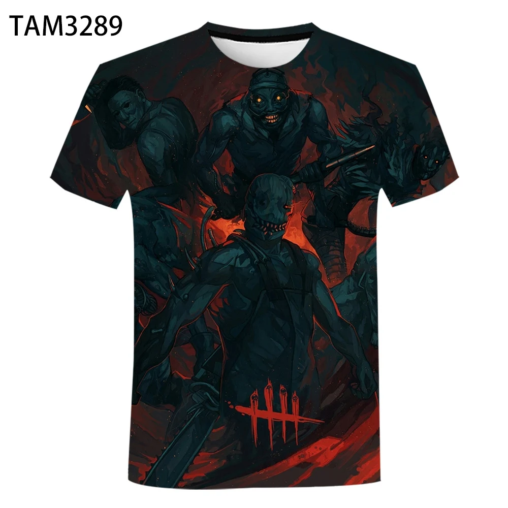 Футболка мужская летняя с коротким рукавом 3D аниме Игра мертвец от дневного